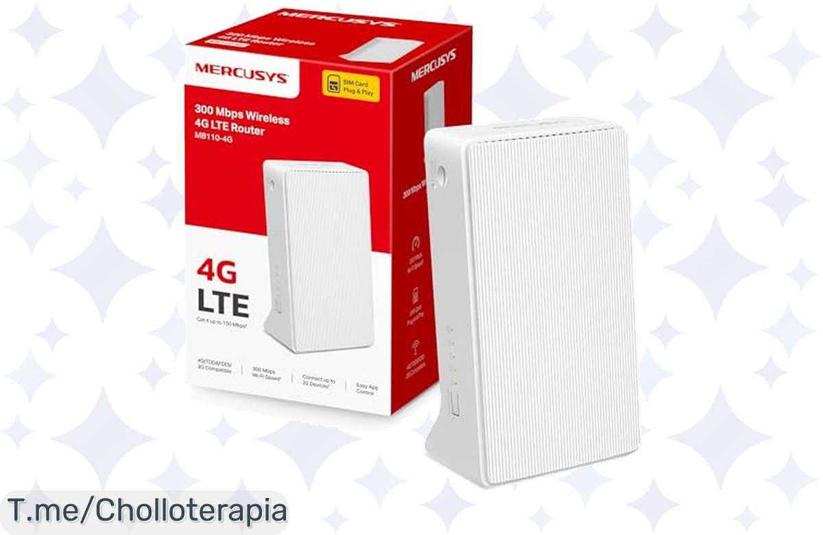 Oferta Relámpago: Router 4G Mercusys a 150 Mbps, ¡Conecta 32 Dispositivos y No Te Lo Pierdas!
