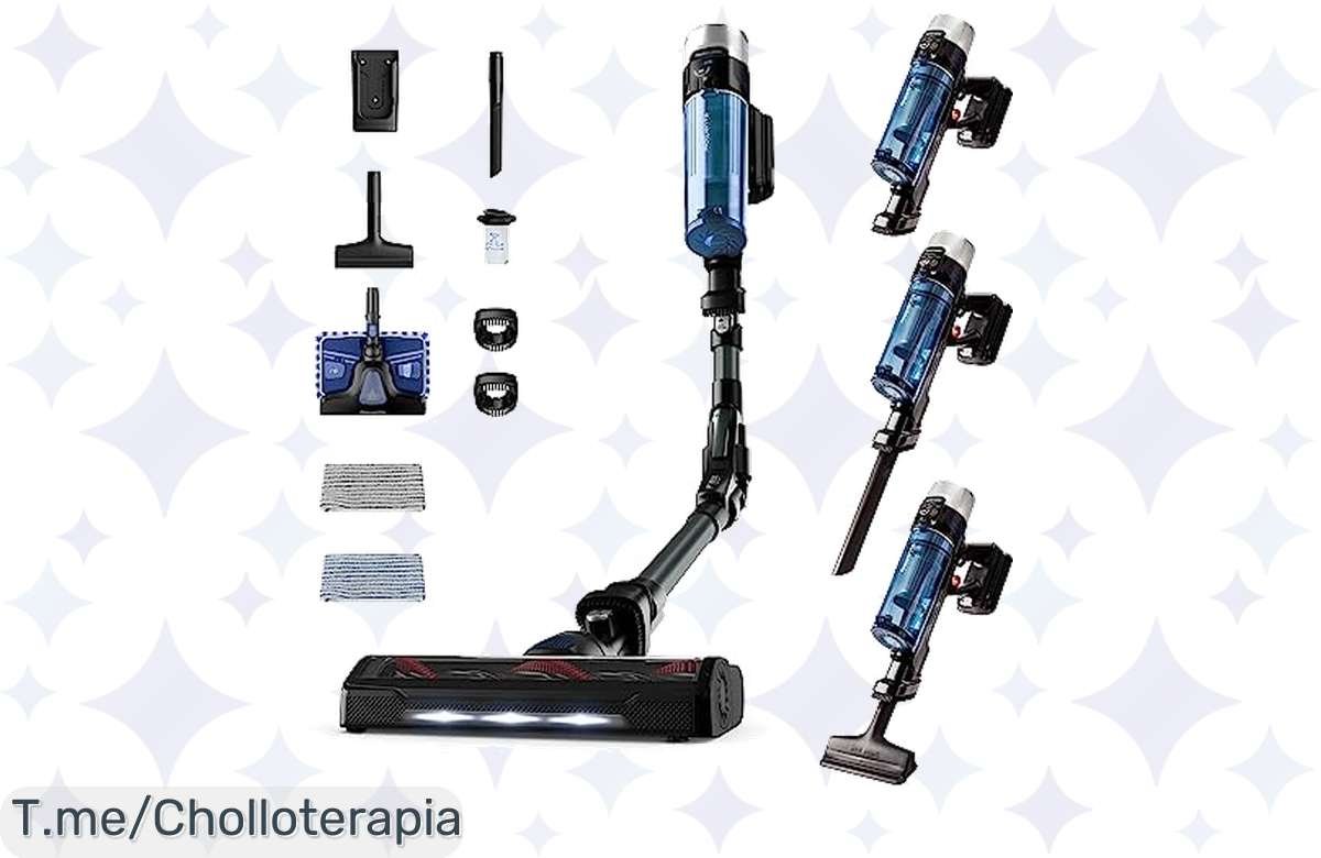 Oferta bomba: Aspiradora Rowenta 2 en 1, máxima potencia y 45 min sin cables ¡Lo necesitas ya!