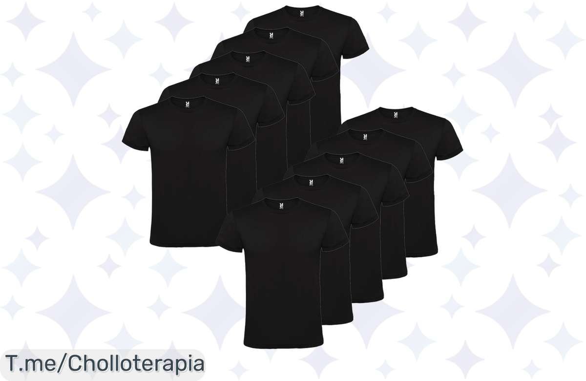 Oferta bomba: Pack de 10 camisetas de algodón a precio de locura, ¡no te lo pierdas!