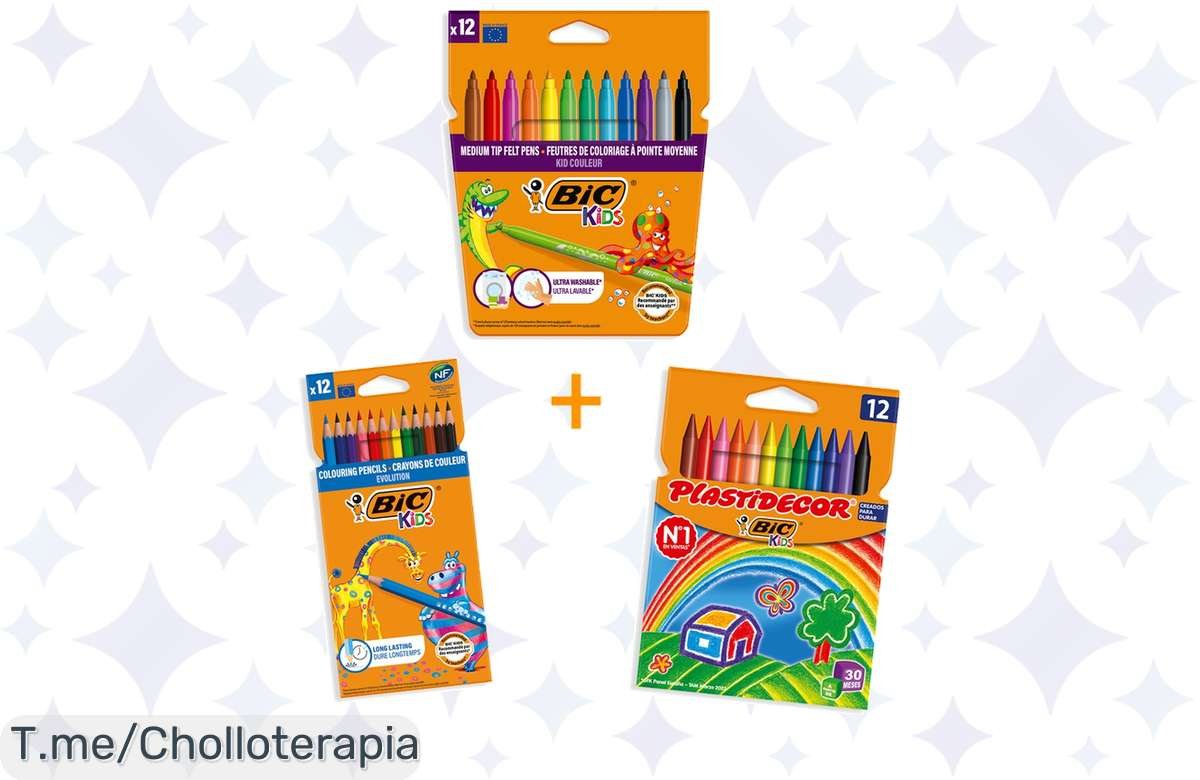 Oferta bomba: Pack escolar BIC de 36 piezas a precio de locura, ¡no te lo pierdas!