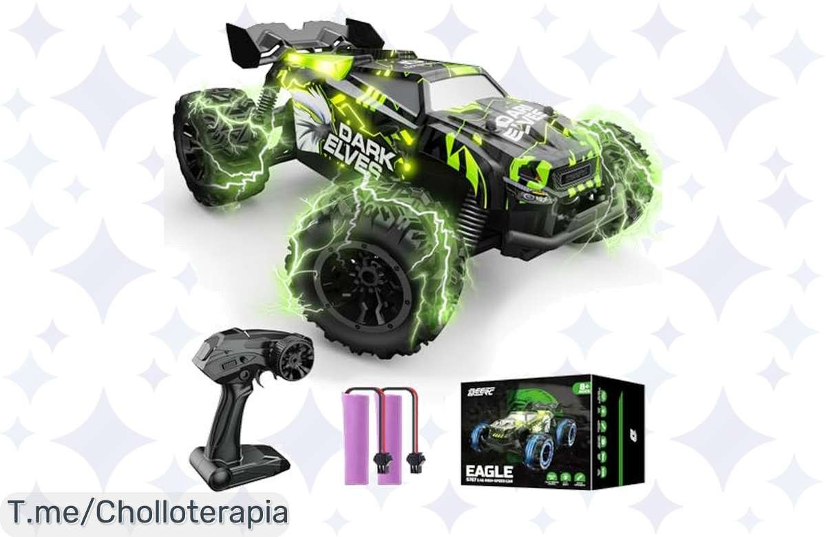 Oferta flash: Coche RC luminoso todoterreno a precio de locura, ¡40 minutos de pura adrenalina! ¡No te lo pierdas!