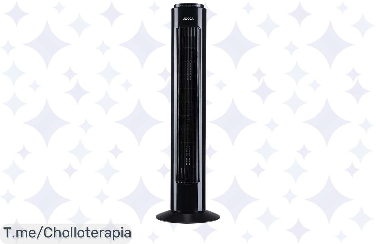 Oferta loca: Ventilador de torre Jocca con mando a precio de ganga, 3 velocidades ¡No lo dejes escapar!