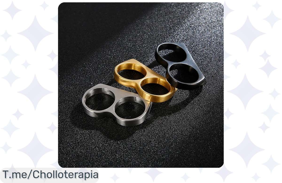 Oferta loca en anillos de seguridad: ¡doble dedo en latón a precio de ganga!