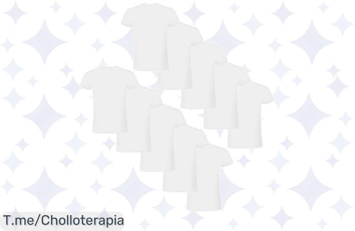 Oferta locura: 10 camisetas de algodón casi regaladas, ¡no esperes más!