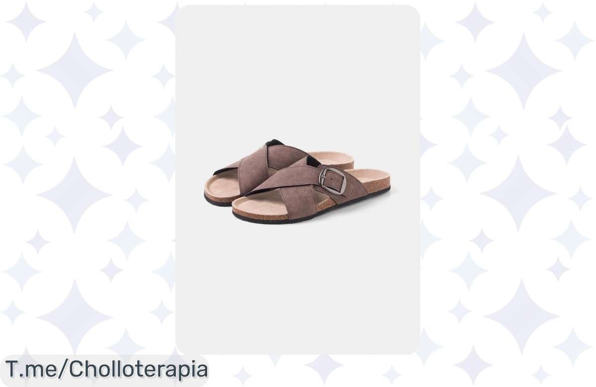 Oferta que vuela: Sandalias de pala cruzada Hombre TEX a precio de locura, ¡hazte con ellas ya!
