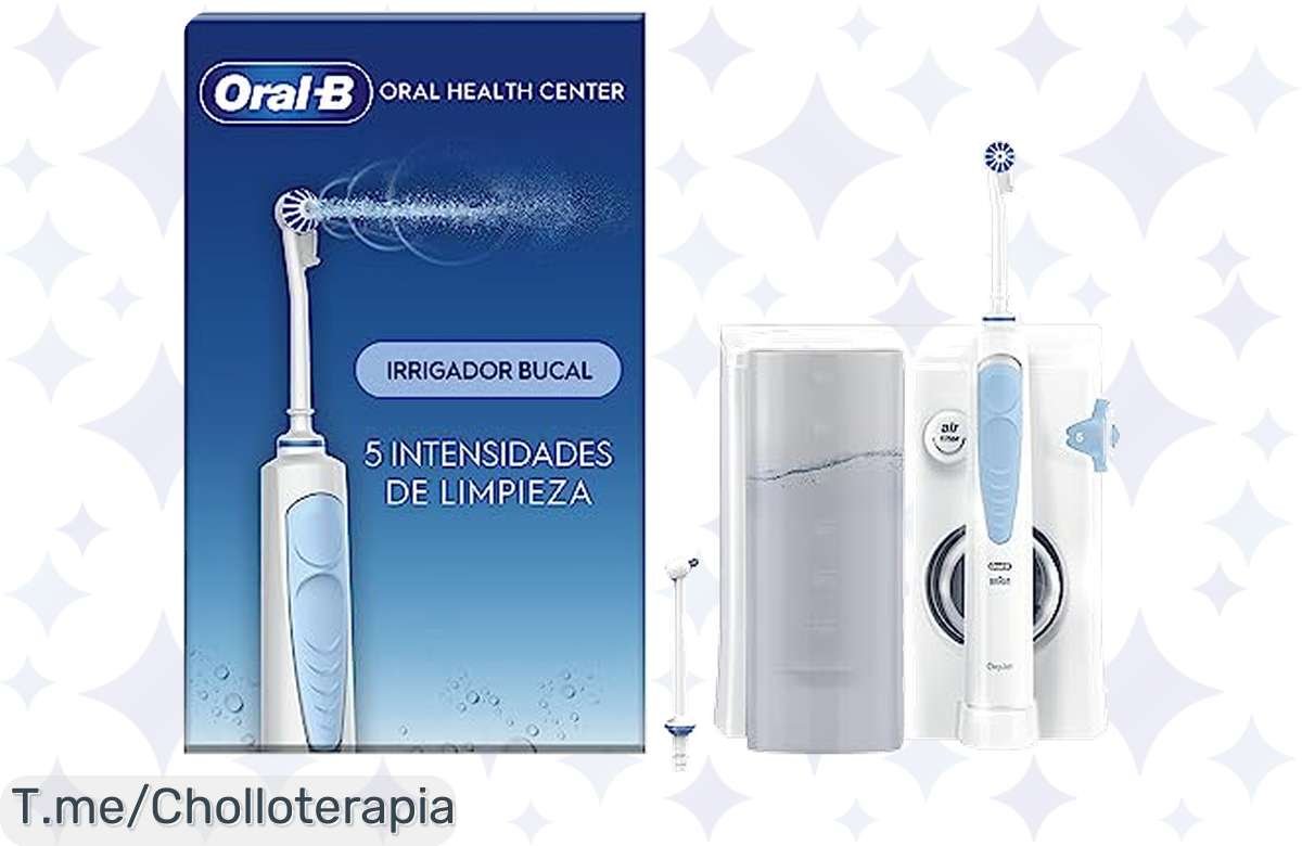 Ofertón: Irrigador OralB con limpieza total y 5 modos a un precio que no podrás creer