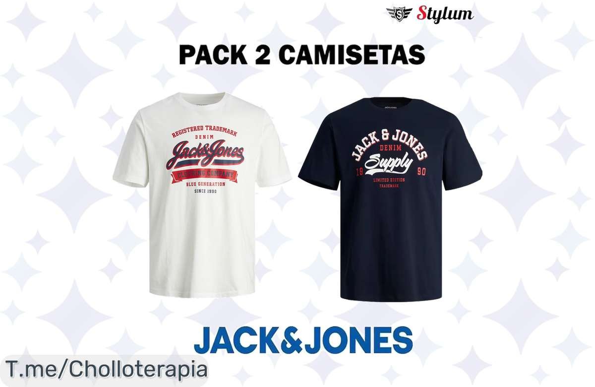 Ofertón: Lleva 2 camisetas Jack & Jones al mejor precio, ¡corre!