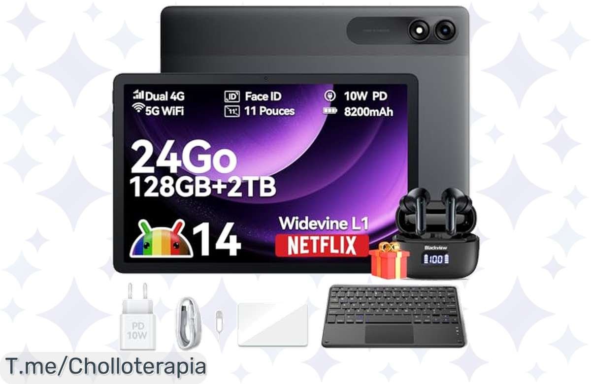 Ofertón de locura: Blackview Tab 90, 24GB RAM, 128GB ROM y regalos, ¡no te lo pierdas!