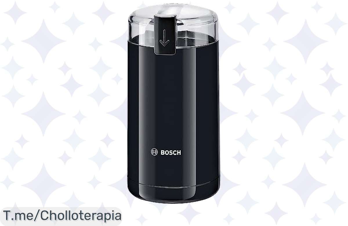 Oferton del molinillo de café Bosch: café recién molido en un plis plas