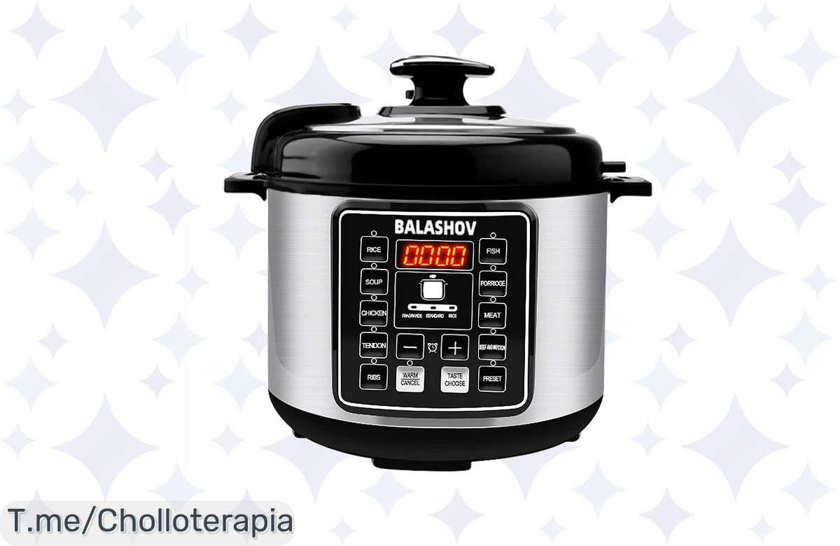 Olla Eléctrica de 5L: ¡Potencia y Multifunción a Precio de Risa!