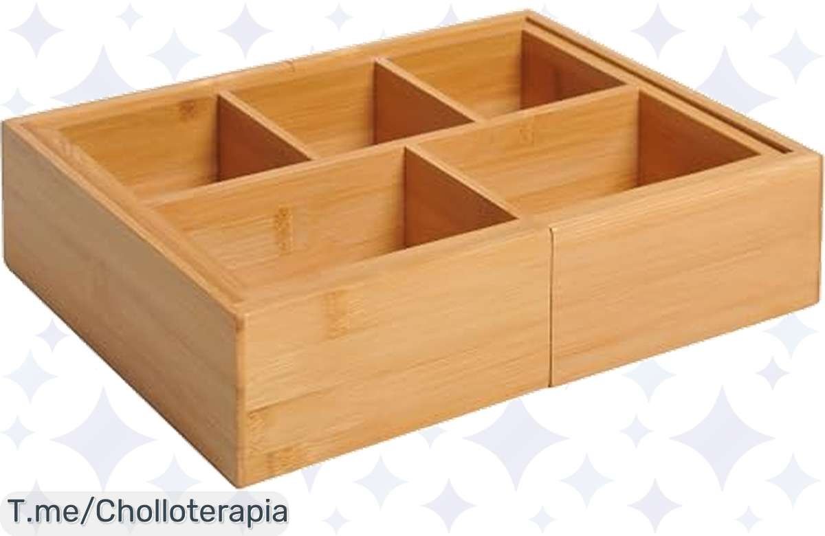 Organizador de Bambú Top: ¡Descuento loco, ahorra 45% con cupón!