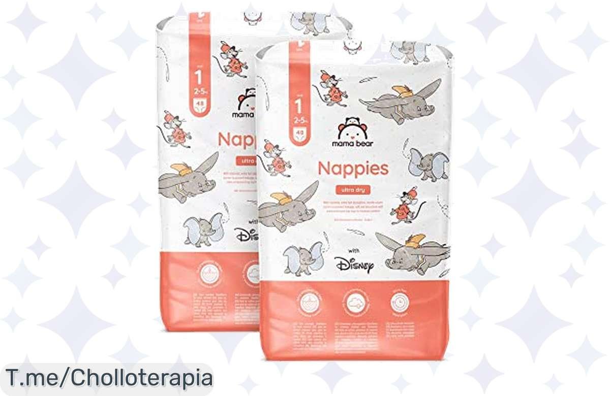 Pañales Mama Bear Disney: ¡12 horas sin preocupaciones y precio de locura!