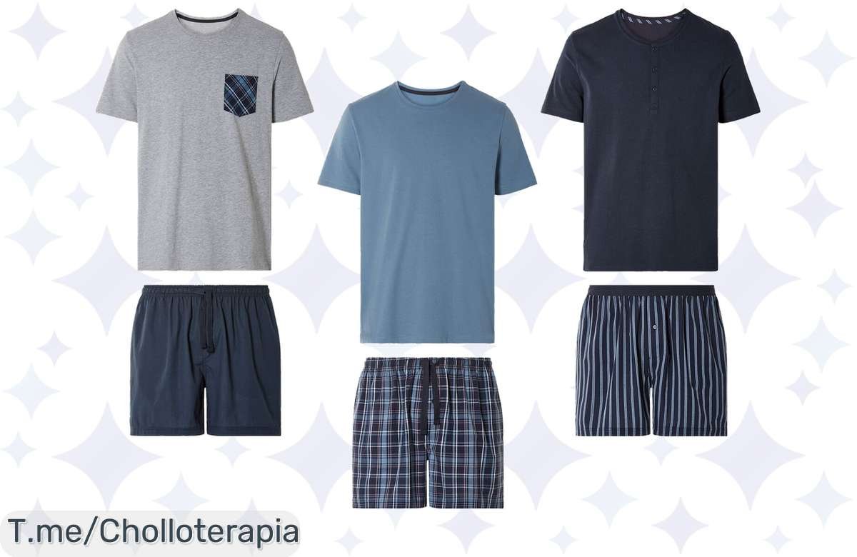 Pijama de verano para hombre regalado: ¡aprovecha este ofertón ya!