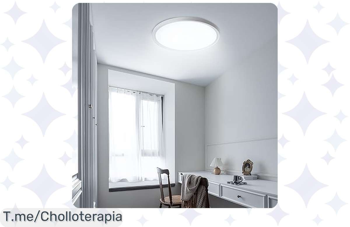 Plafón LED irresistible: ¡luz potente y resistente al agua a precio de locos!
