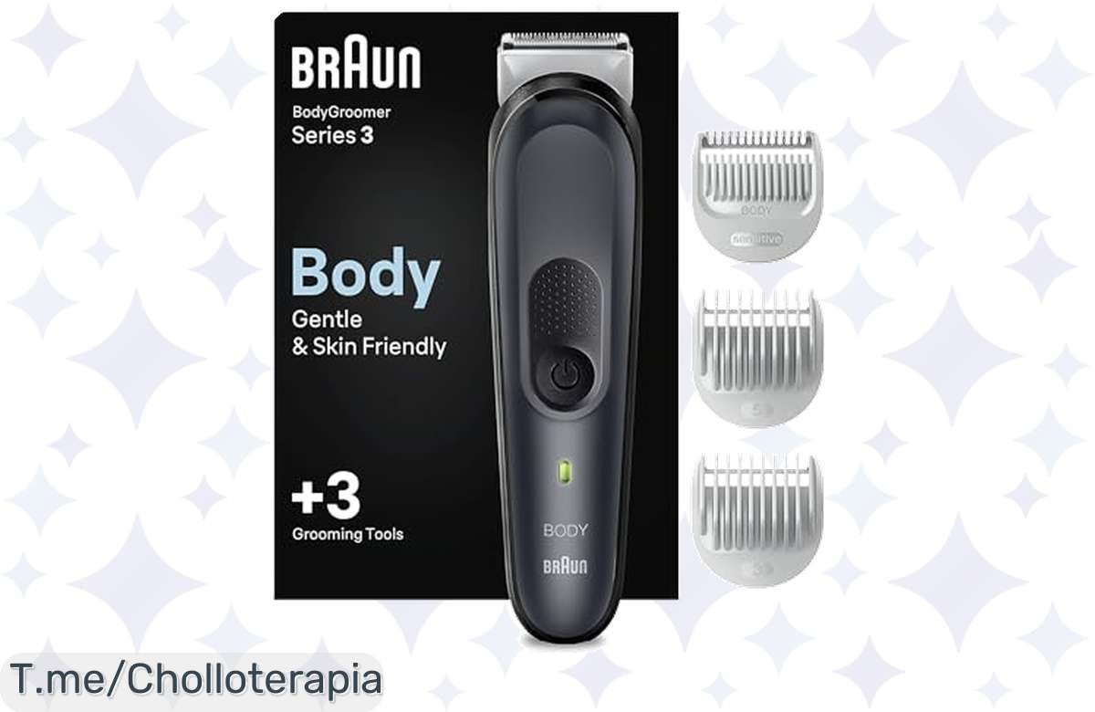 Recortadora Braun BG3350: ¡Doma tu cuerpo con precisión brutal y oferta imbatible!