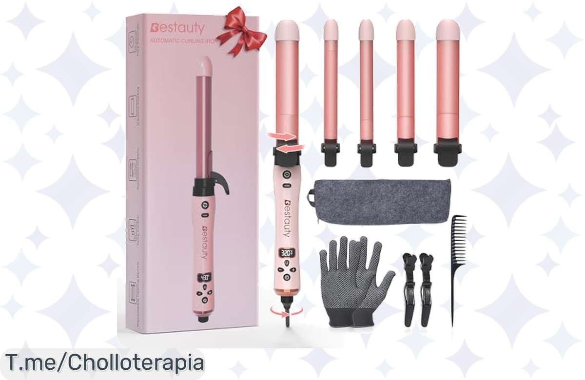 Renueva tu estilo con el rizador automático a precio de locura  ¡ondas ideales en segundos!