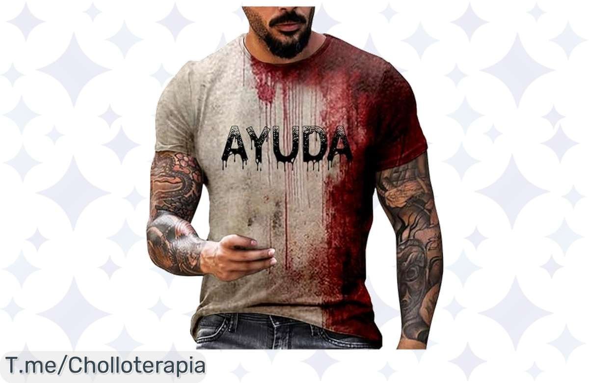 Revienta este Halloween con nuestra camiseta sangrienta y un descuento de miedo