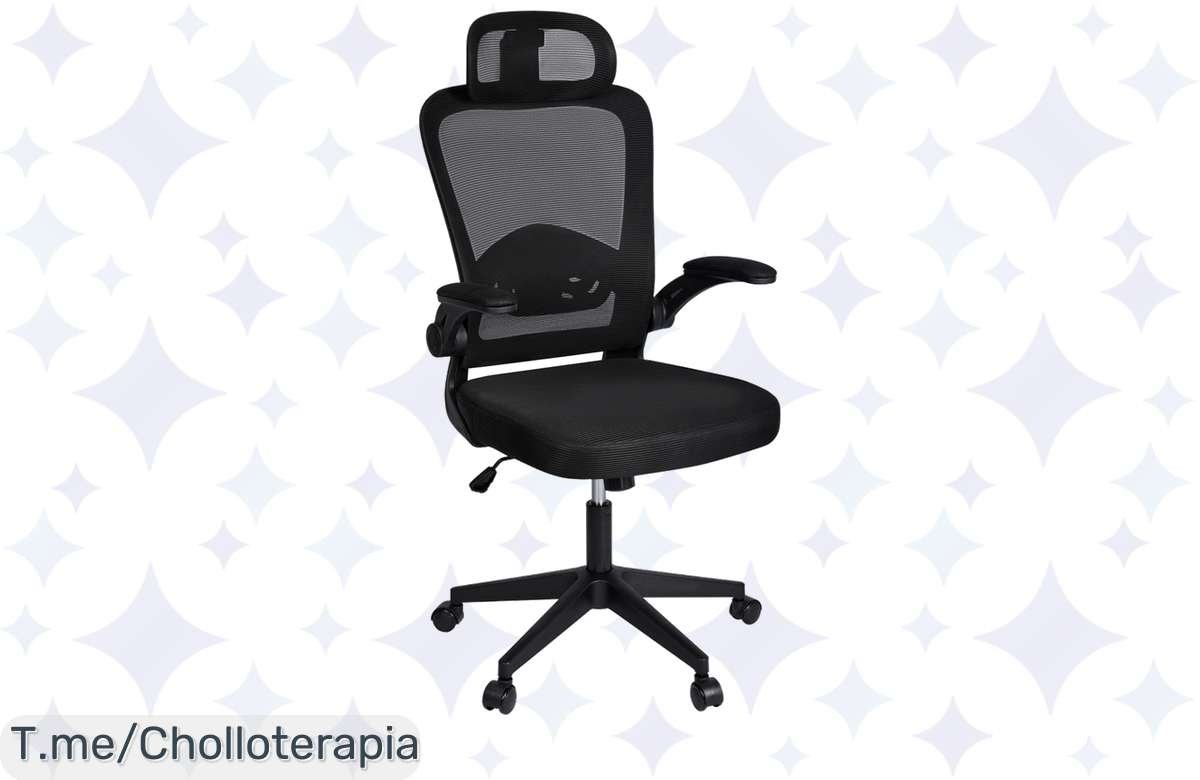 Silla ergonómica con soporte lumbar en súper oferta: lujo a precio de ganga, ¡corre que vuelan!