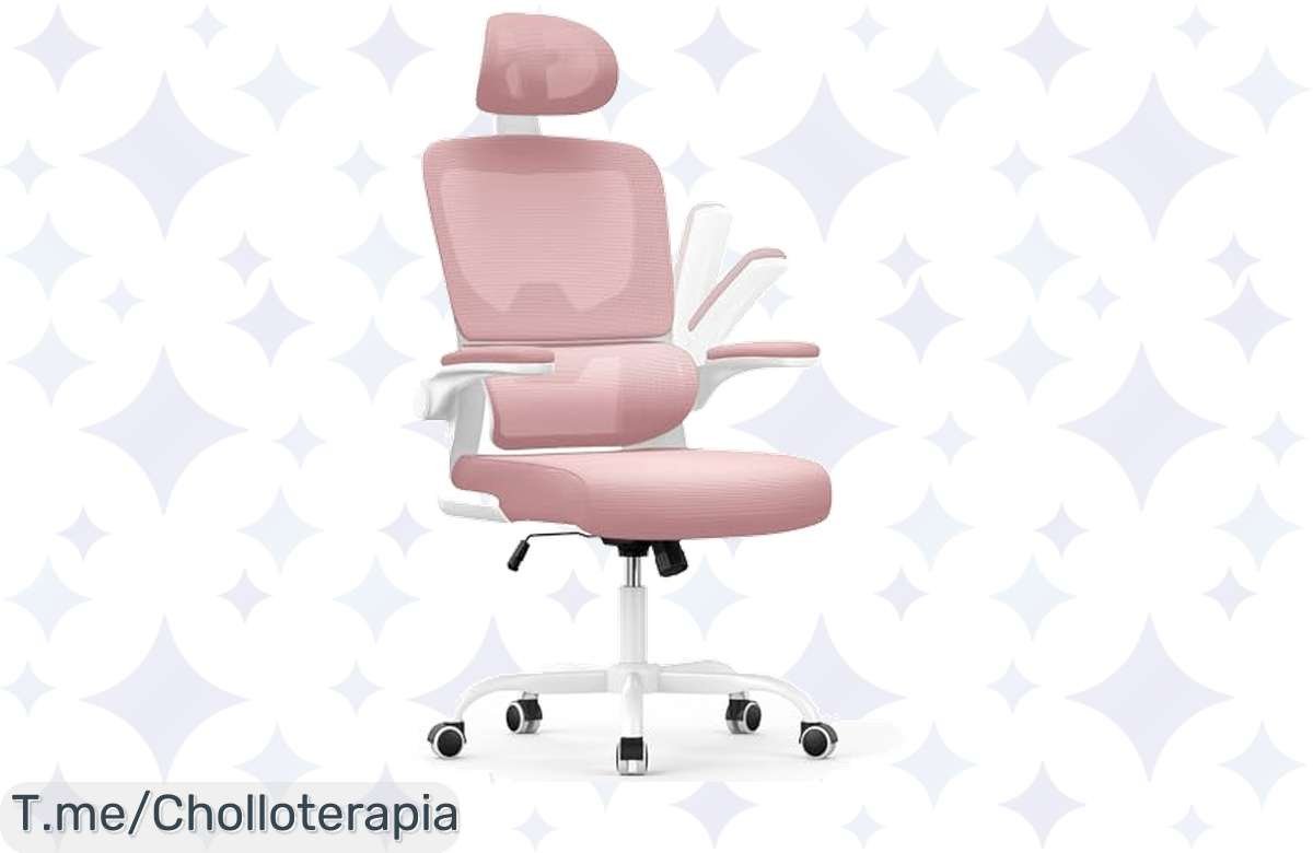 Silla rosa ergonómica, ¡mega oferta que no vas a creer!