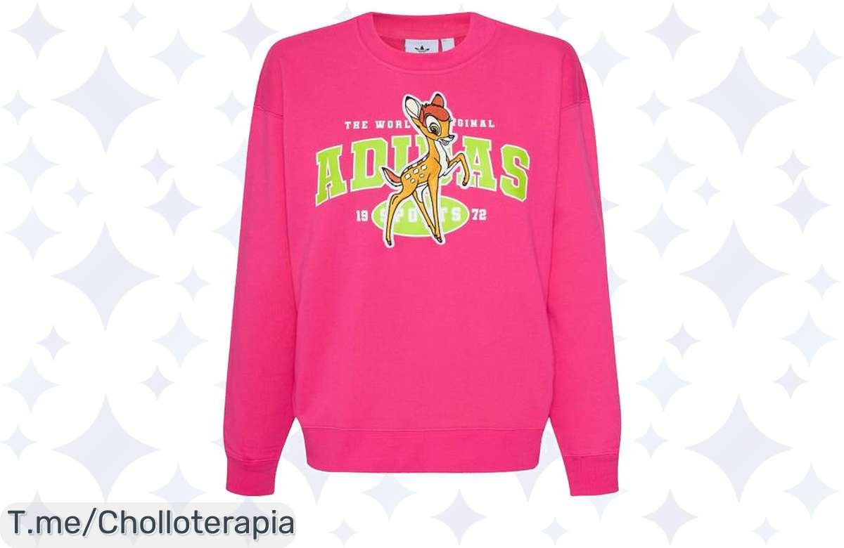 Sudadera adidas x Disney Bambi para mujer a un precio de locura, ¡corre antes de que vuele!