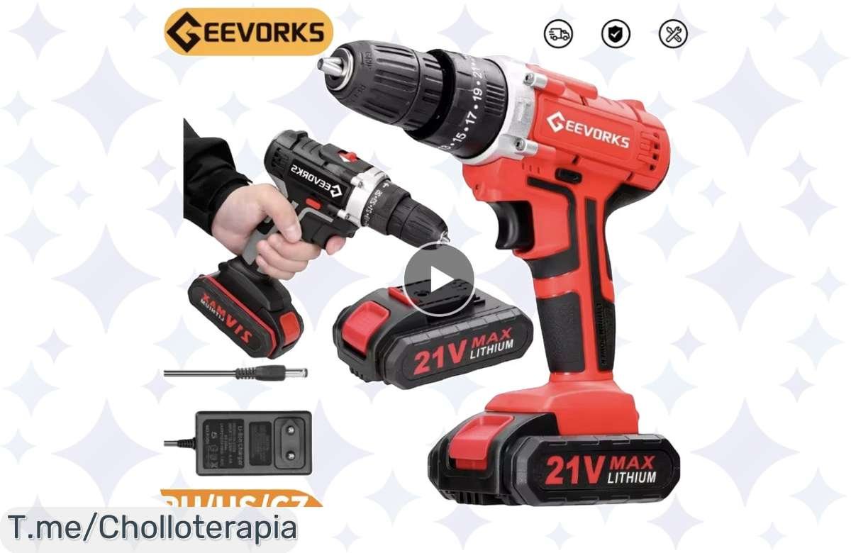 Taladro inalámbrico Geevorks a precio de risa