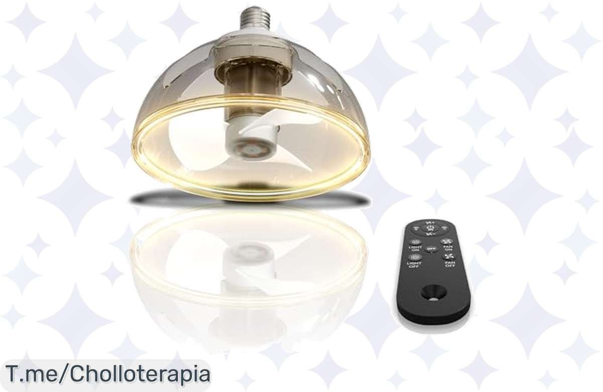Ventilador de techo LED con control remoto a precio de chiste ¡No te lo pierdas!
