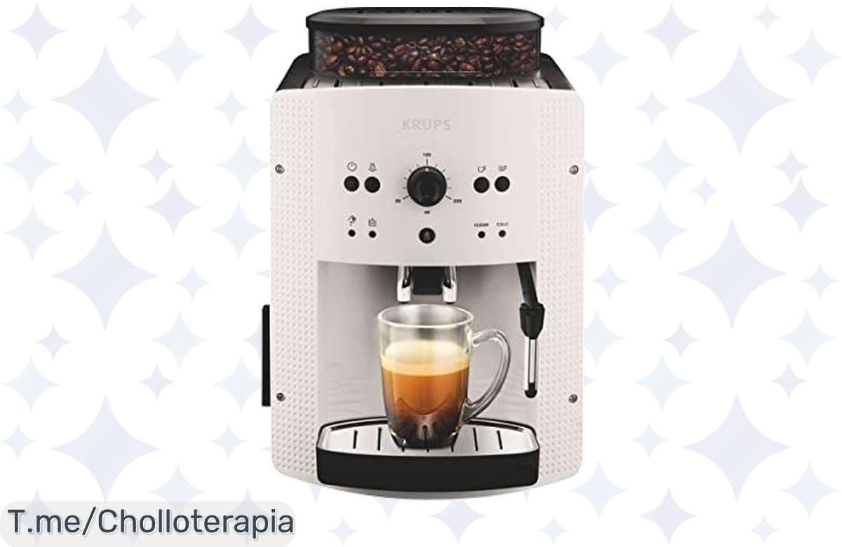 ¡Aprovecha: Cafetera Krups Roma EA8105 a precio regalado con 15 bares de sabor puro y limpieza fácil!