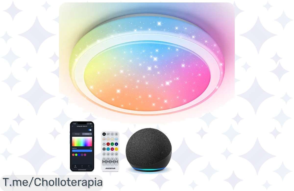 ¡Aprovecha: Plafón LED Bluetooth Mesh a precio de locura, ilumina con elegancia!