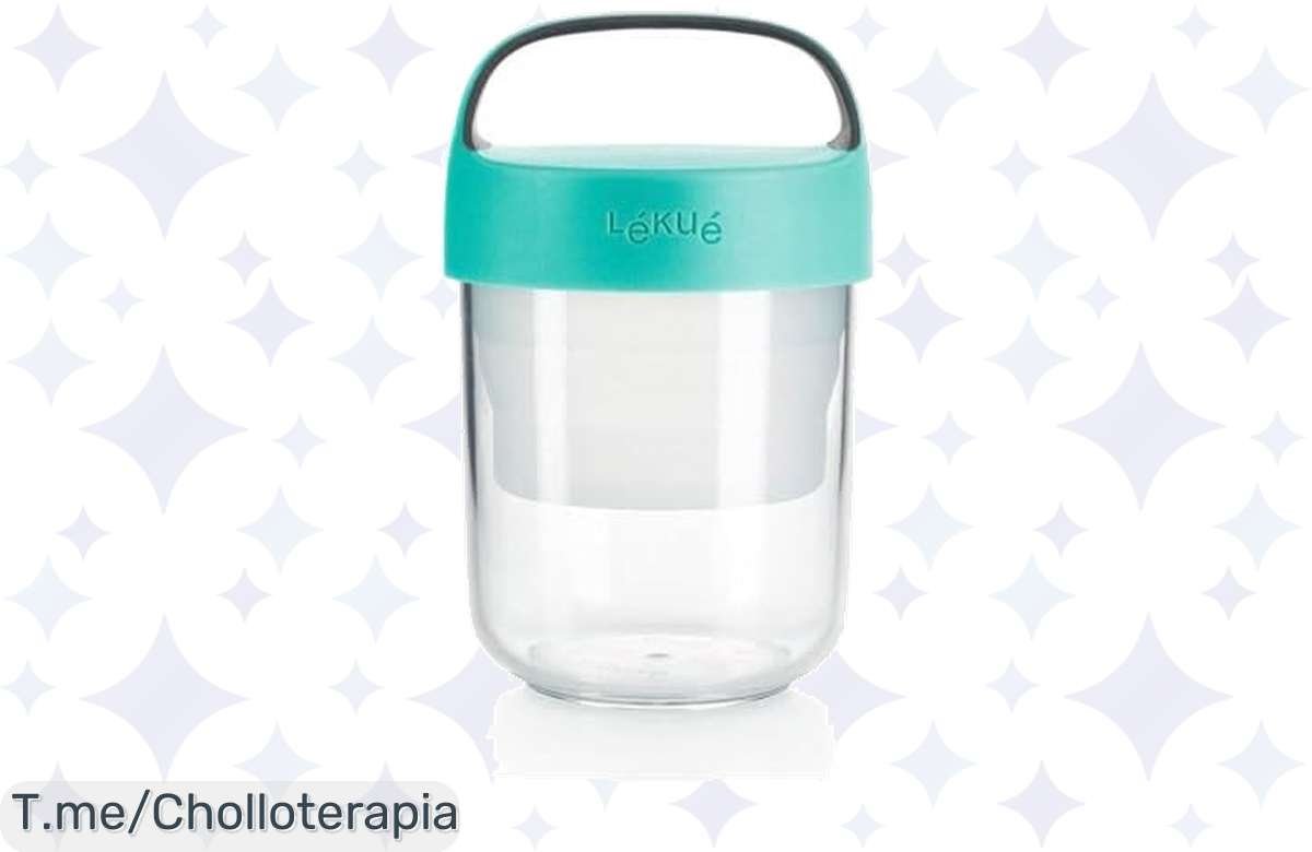 ¡Aprovecha! Recipiente hermético turquesa 400 ml, alimentos frescos y precio de escándalo