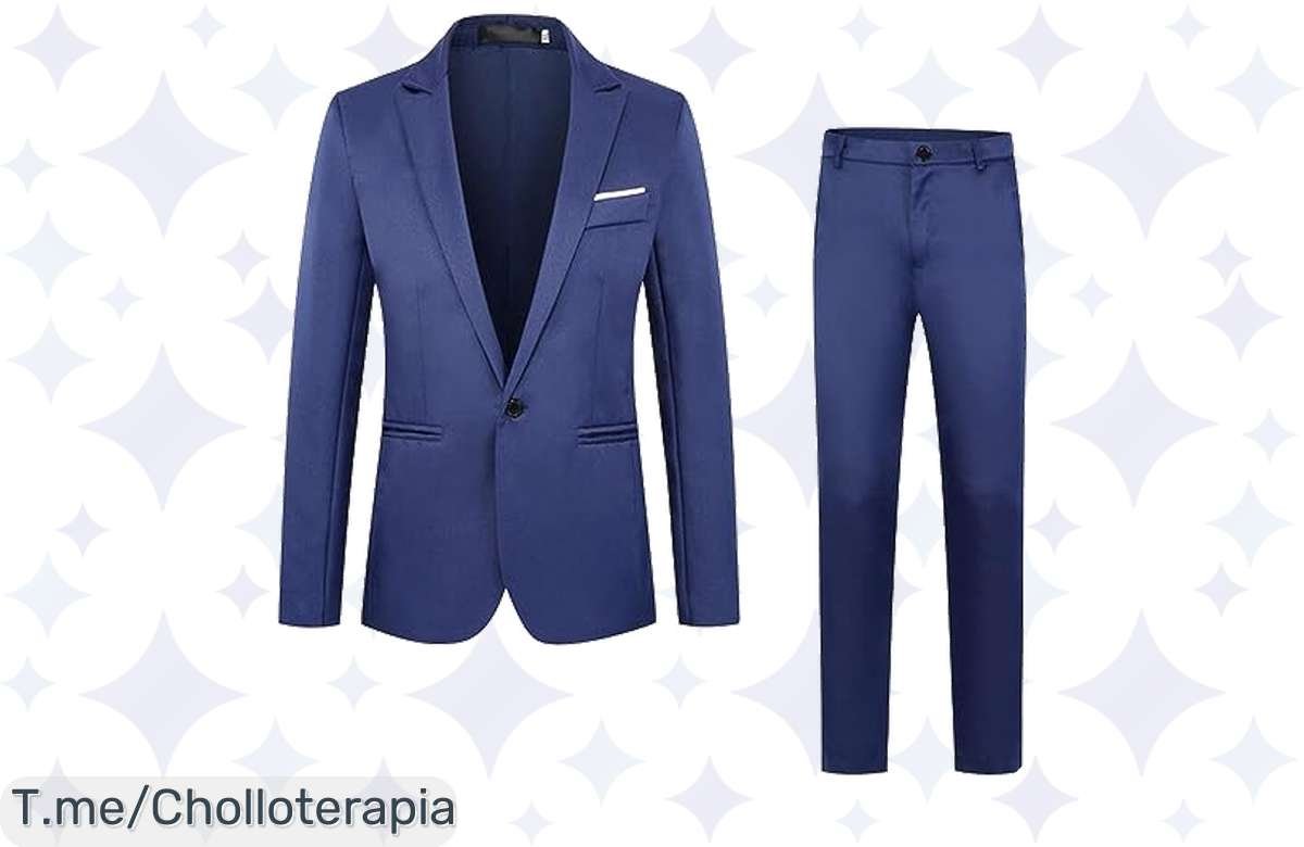 ¡Aprovecha este ofertón! Traje Premium para Hombre a mitad de precio, ideal para bodas