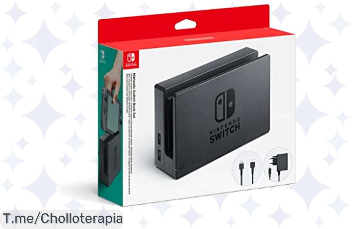 ¡Aprovecha y llévate el dock set para Switch: diversión nonstop y precio de locura!