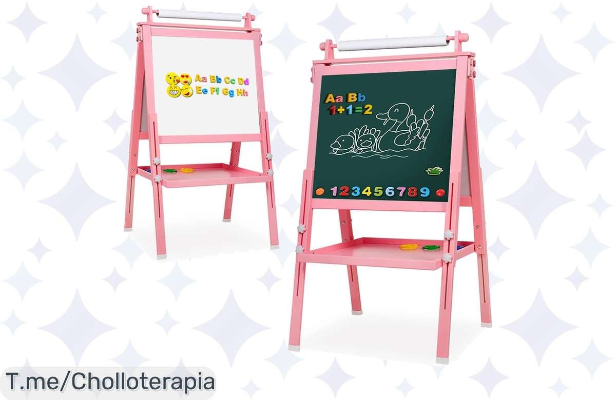 ¡Caballete infantil de arte regalado, oferta única para tus mini artistas!