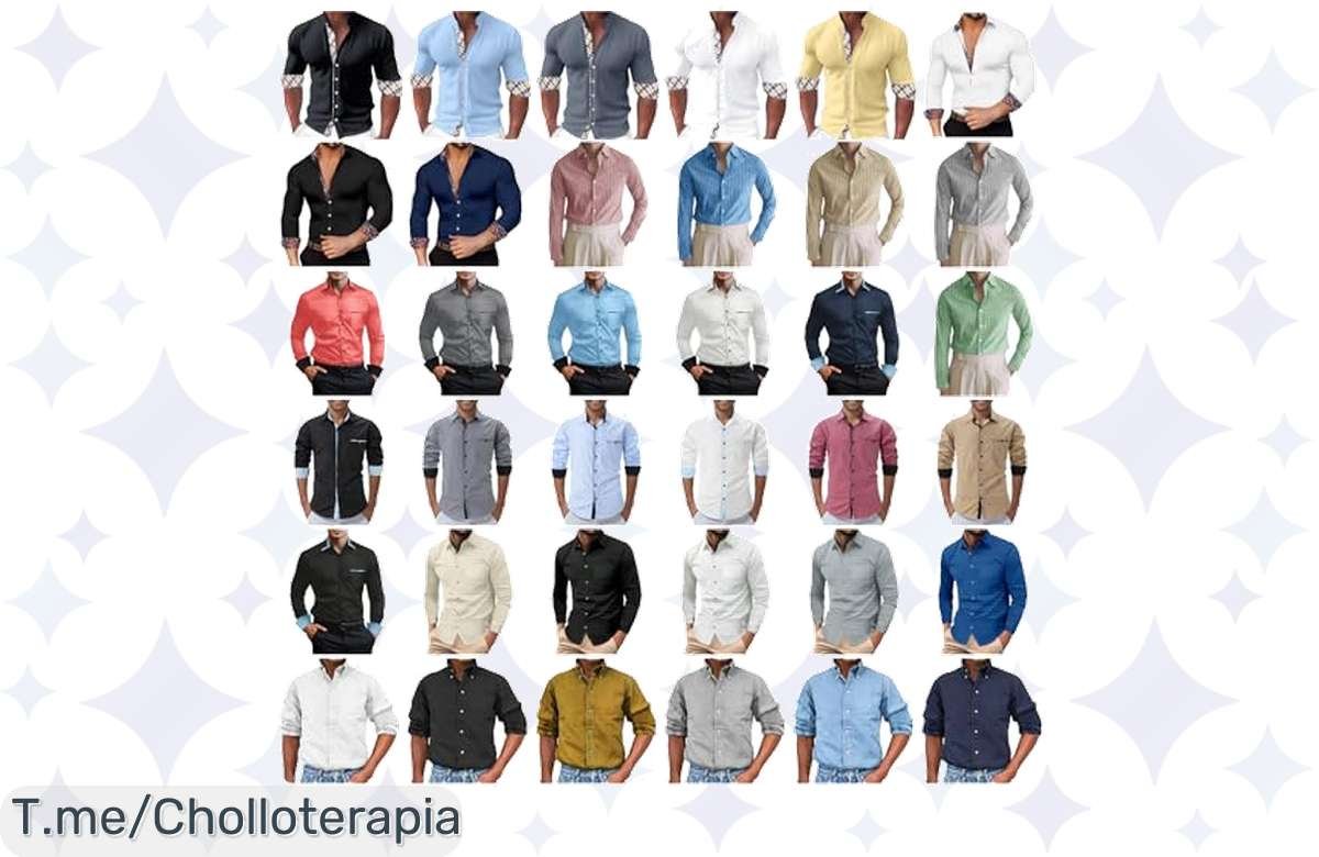 ¡Camisas de hombre a precio de locura! Ahorra 50% ya.