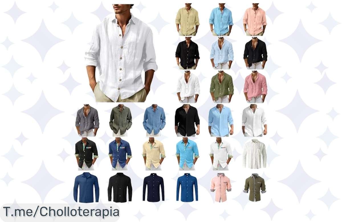 ¡Camisas hawaianas para hombre con 60% de descuento! Ahorra y luce genial este verano.