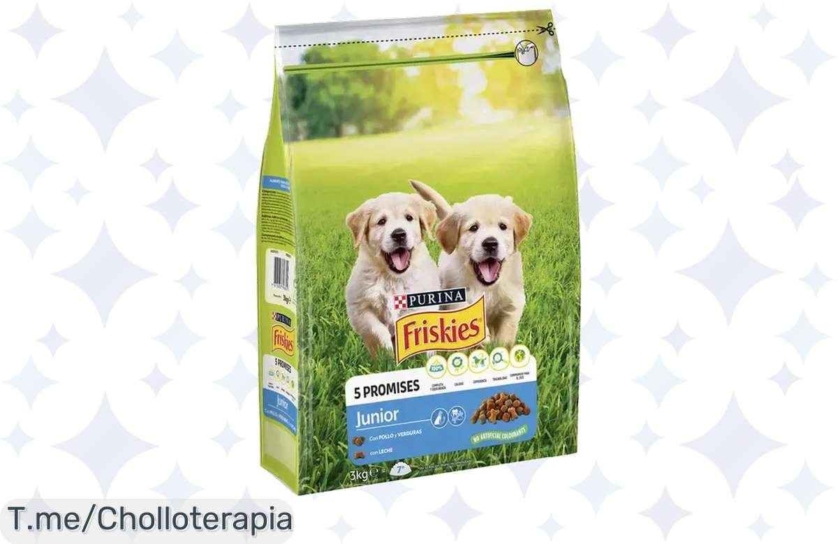 ¡Chollazo Friskies Junior Pollo 3KG! Alimenta a tu cachorro a precio de ganga!
