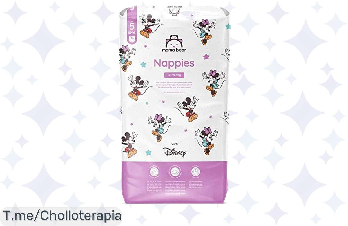 ¡Chollazo! Pañales ultrasecos Mama Bear Disney para noches sin interrupciones, ¡precio de risa!