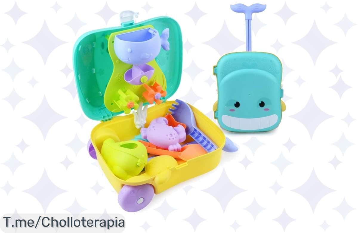 ¡Chollazo Veraniego! Maleta de Playa con Juguetes de Arena a Precio Top, No Dejes Pasar Esta Oportunidad