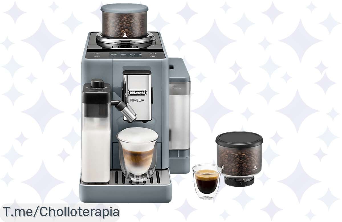 ¡Chollazo en cafeteras De’Longhi Rivelia! Con molinillo y 16 recetas al precio más bajo ¡No te lo pierdas!