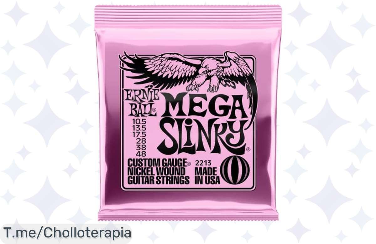 ¡Chollazo en cuerdas Ernie Ball Mega Slinky! Suavidad y durabilidad que no vas a creer.