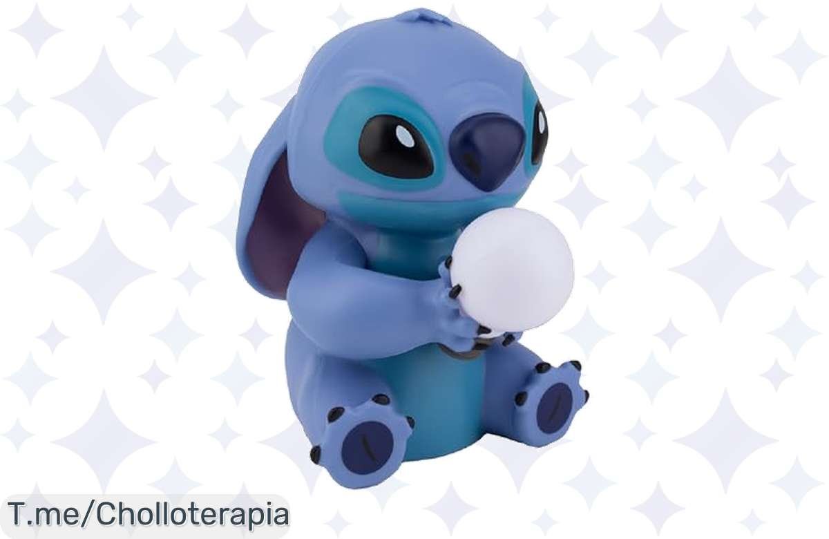¡Chollo Disney! Lámpara de Stitch más barata imposible, ilumina la sonrisa de tus peques hoy.