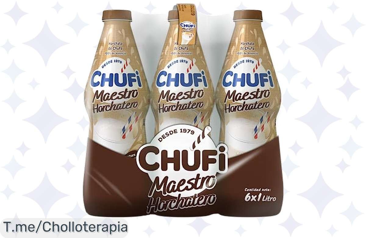 ¡Chollo irresistible! Horchata Chufi vegetal súper fresca a precio de risa, ¡aprovéchalo ya!