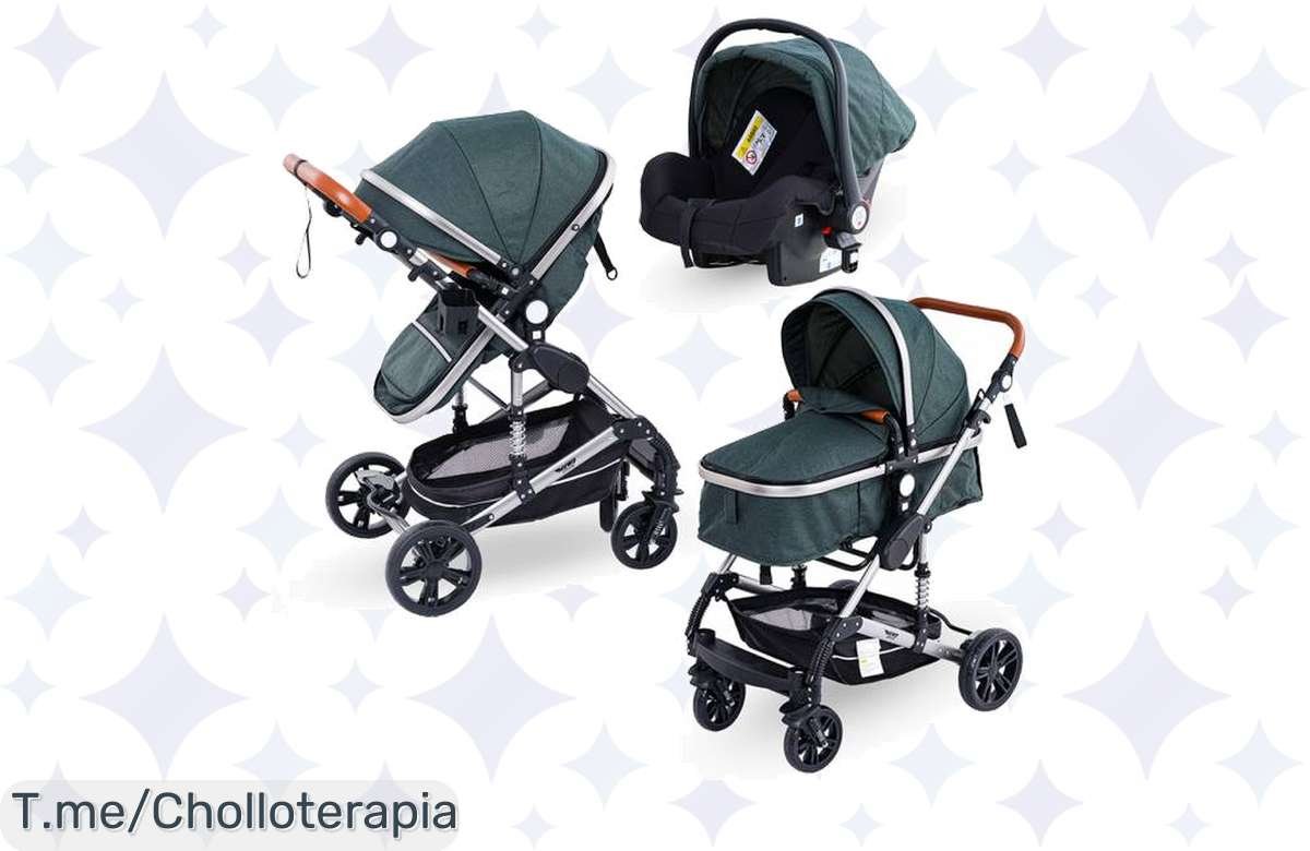 ¡Cochecito 3 en 1 casi regalado, aprovecha ahora!