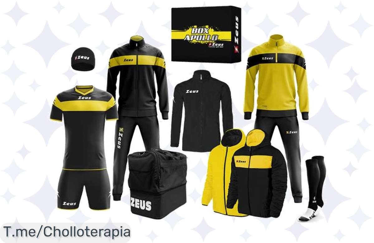 ¡Conjunto de fútbol Zeus Apollo: 12 piezas que te harán destacar en el campo!