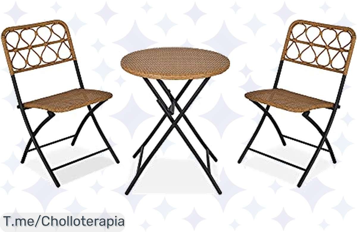 ¡Convierte tu jardín en un paraíso con este set de ratán premium y un 30% de descuento!