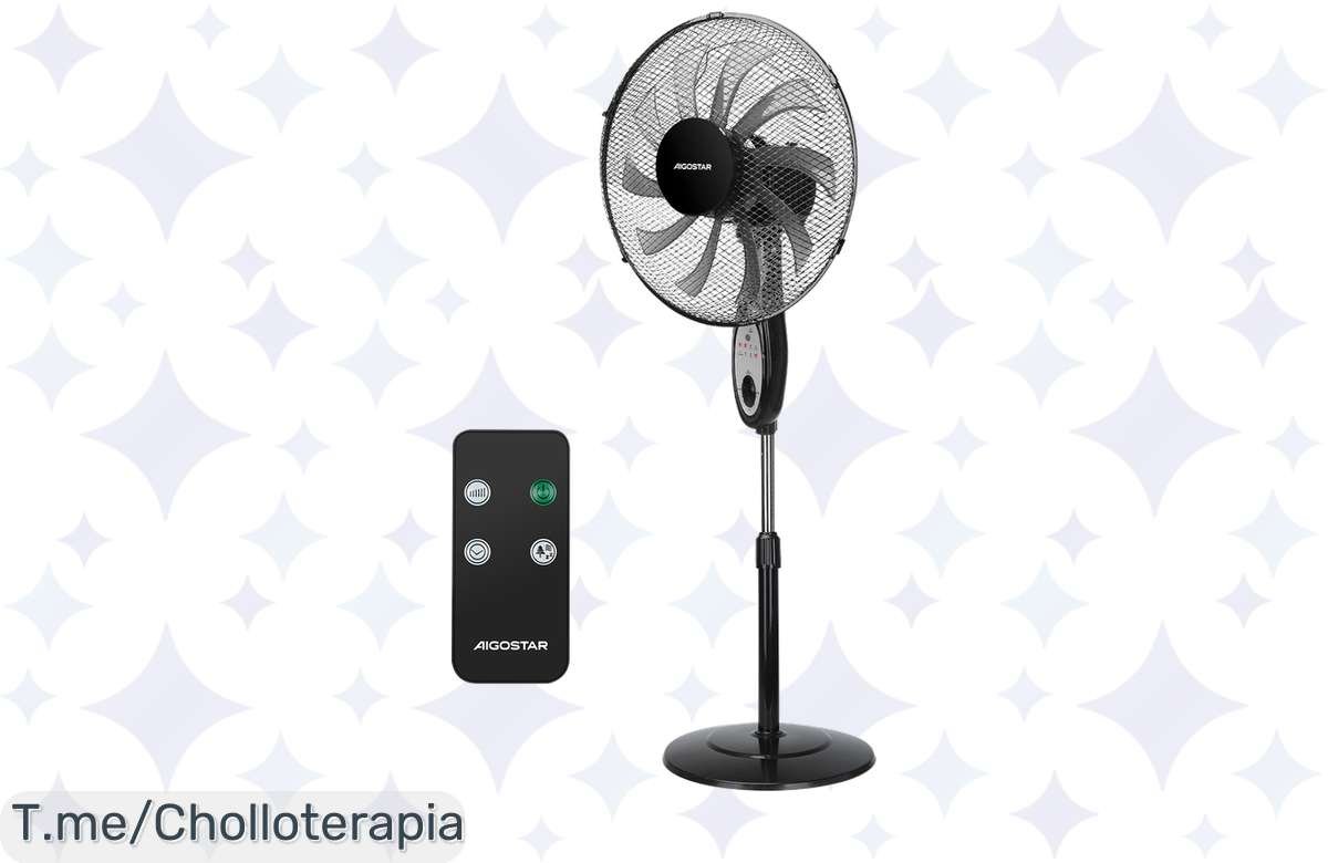 ¡De Locura! Ventilador AIGOSTAR con Mando a Precio Nunca Visto, ¡Corre por el Tuyo!