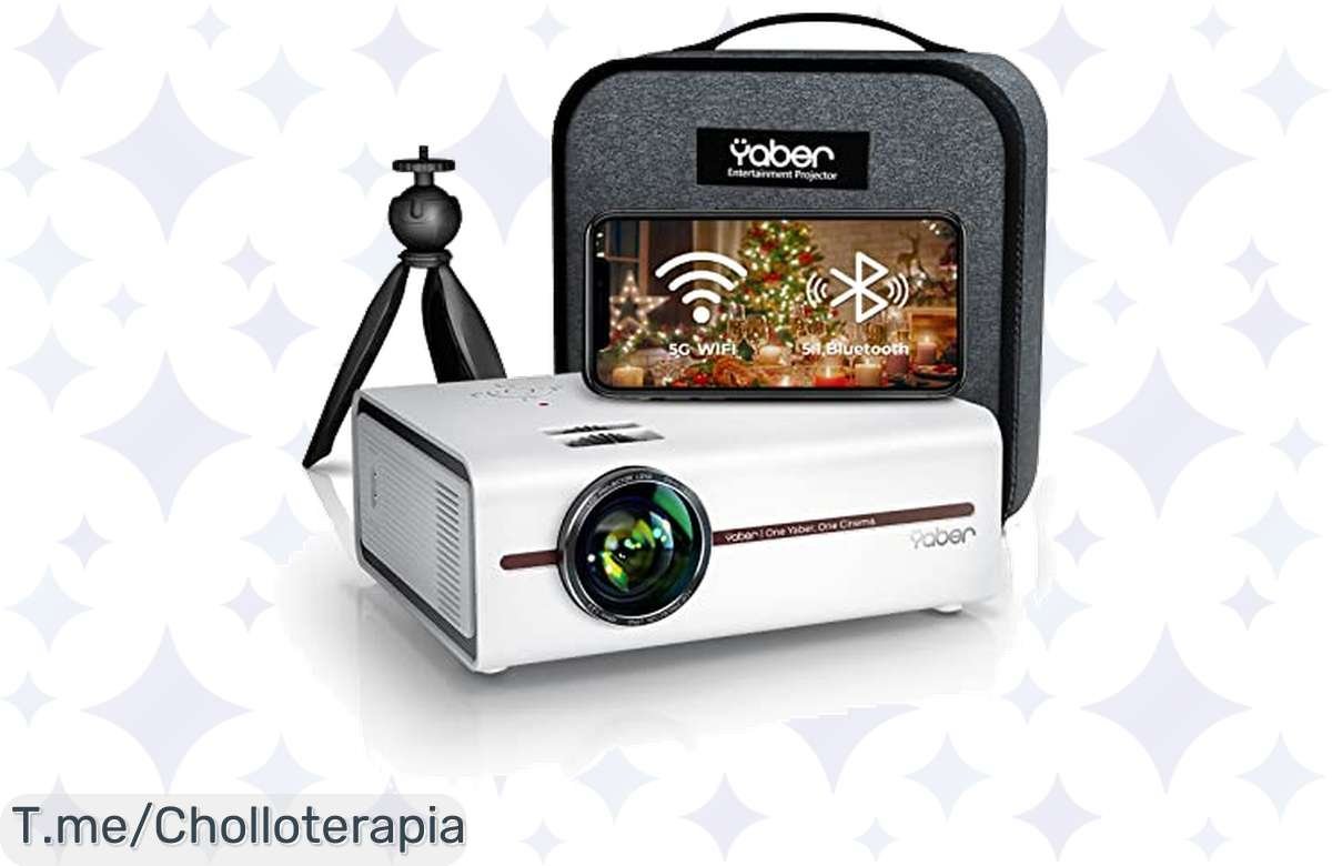¡Descuento Loco del Mini Proyector YABER V5: 50% Menos con Cupón y 9500 Lúmenes!