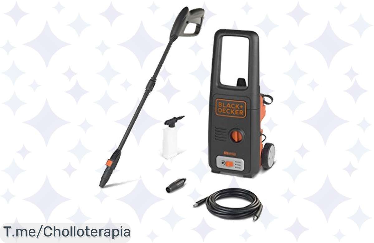 ¡Descuento loco! Hidrolimpiadora Black+Decker 1400W a precio nunca visto, ¡no te lo pierdas!