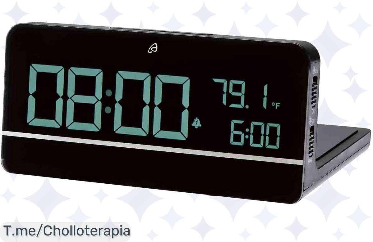 ¡Despertador digital con carga Qi®: oferta que no querrás perder!