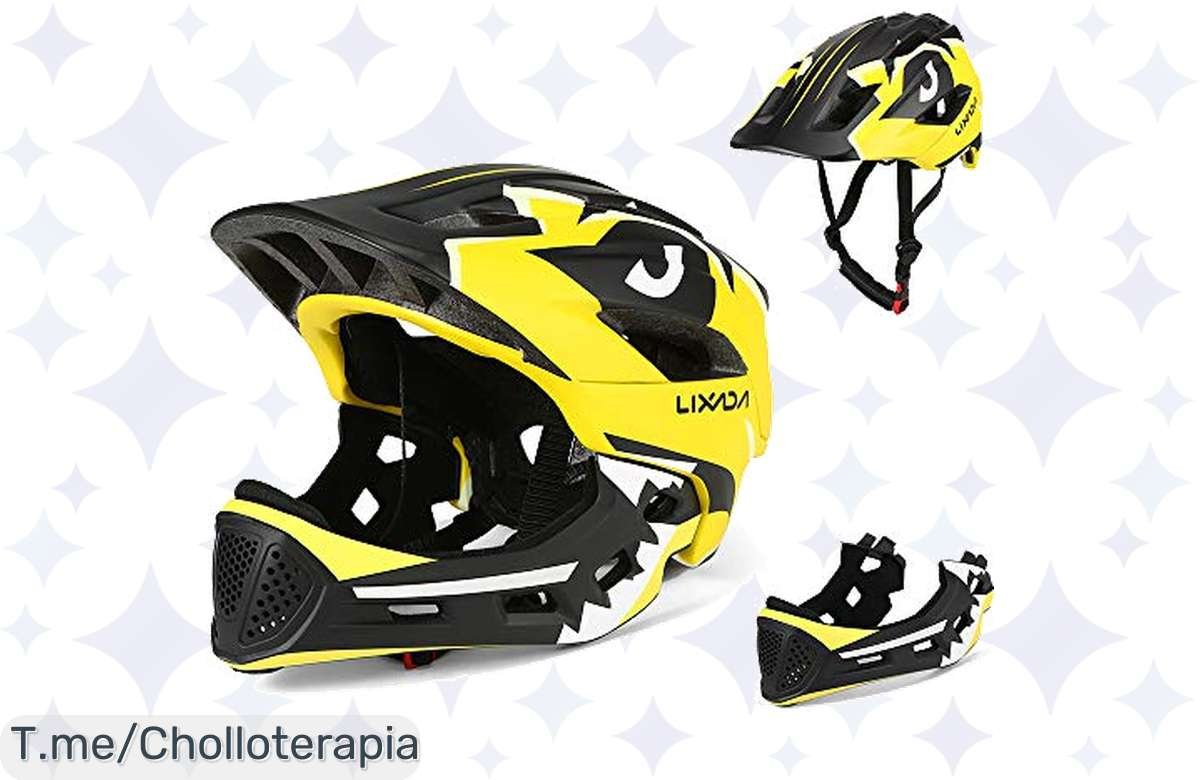 ¡El casco integral para niños que estabas buscando, seguridad total a un precio de risa!