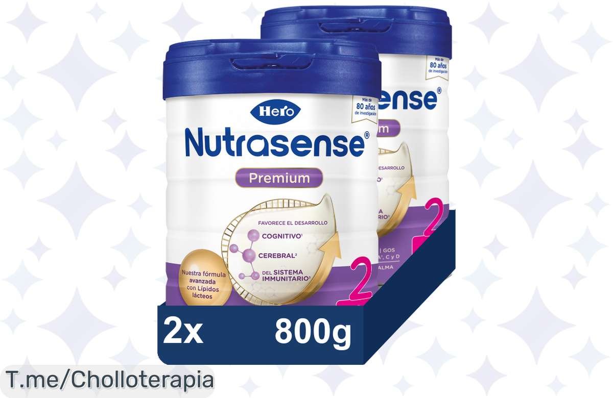 ¡Hero Leche Nutrasense Premium 2 para bebés a precio de locura – 800 gr de pura calidad, corre!